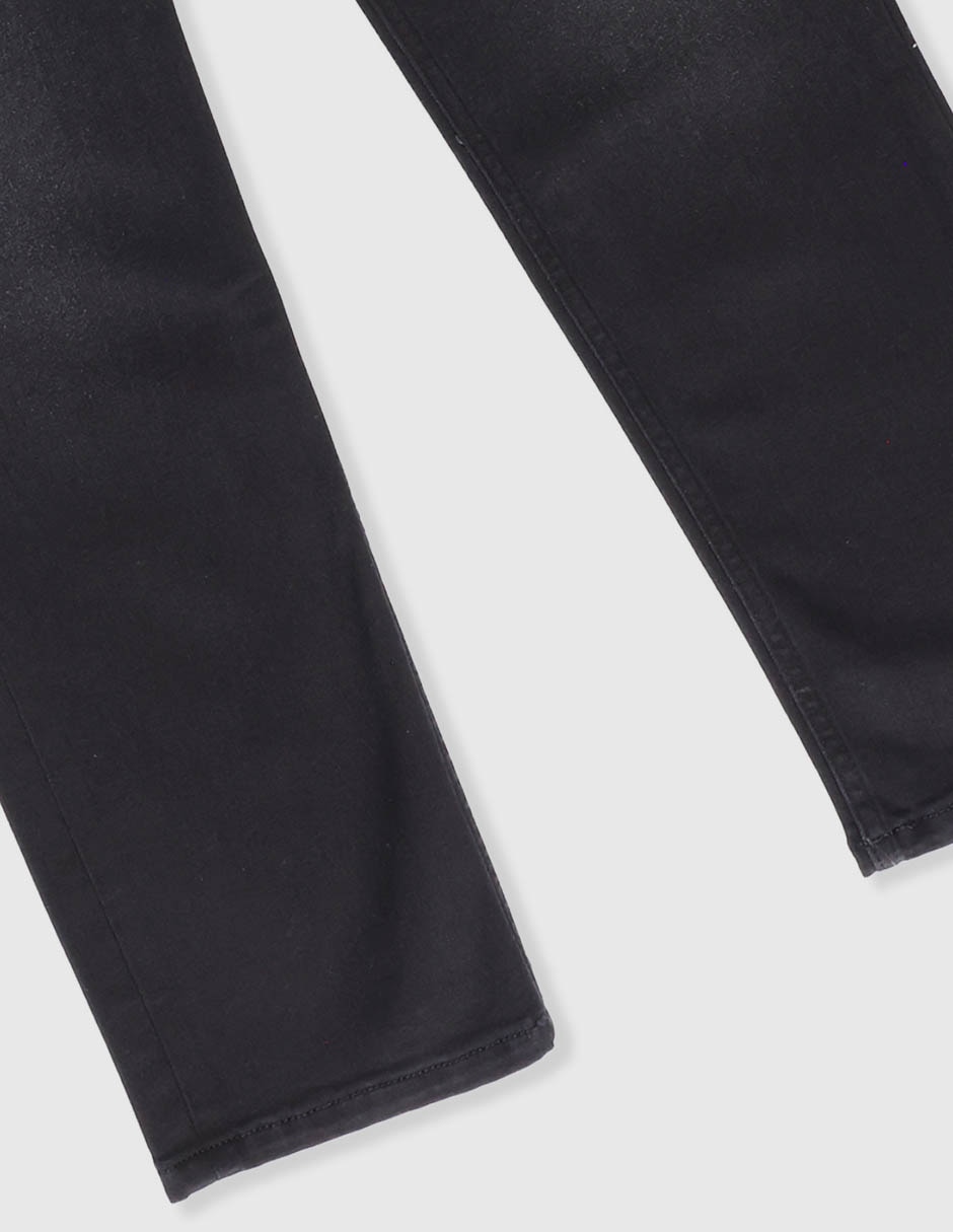 Jeans straight lavado obscuro para niño 4