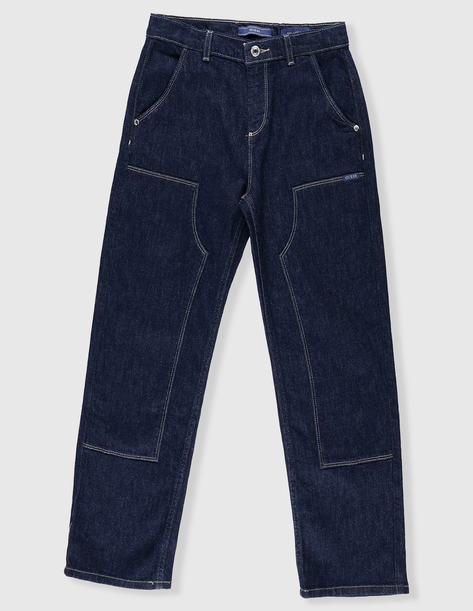 Jeans straight lavado obscuro para niño Jeans straight lavado obscuro para niño