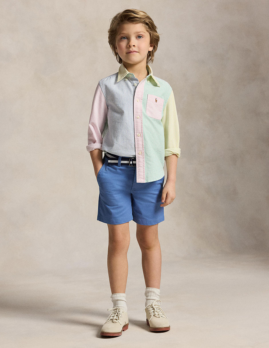 Camisa casual manga larga para niño 5
