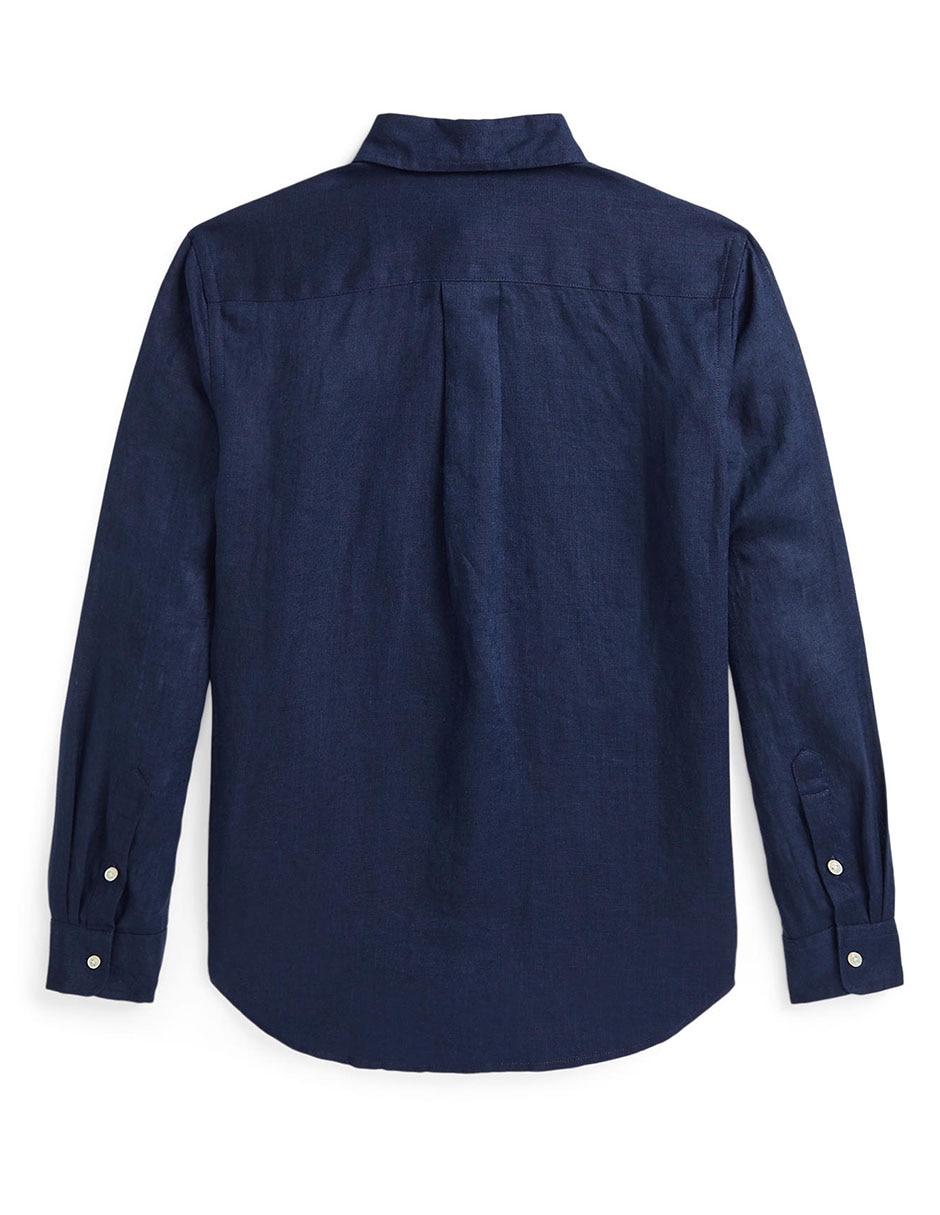 Camisa casual de algodón manga larga para niño 5