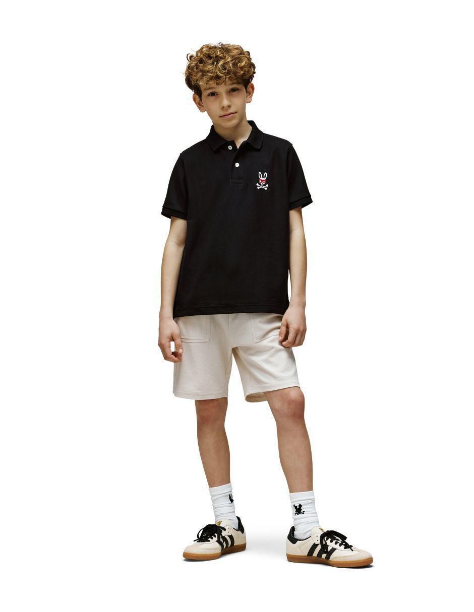 Playera tipo polo de algodón para niño 3