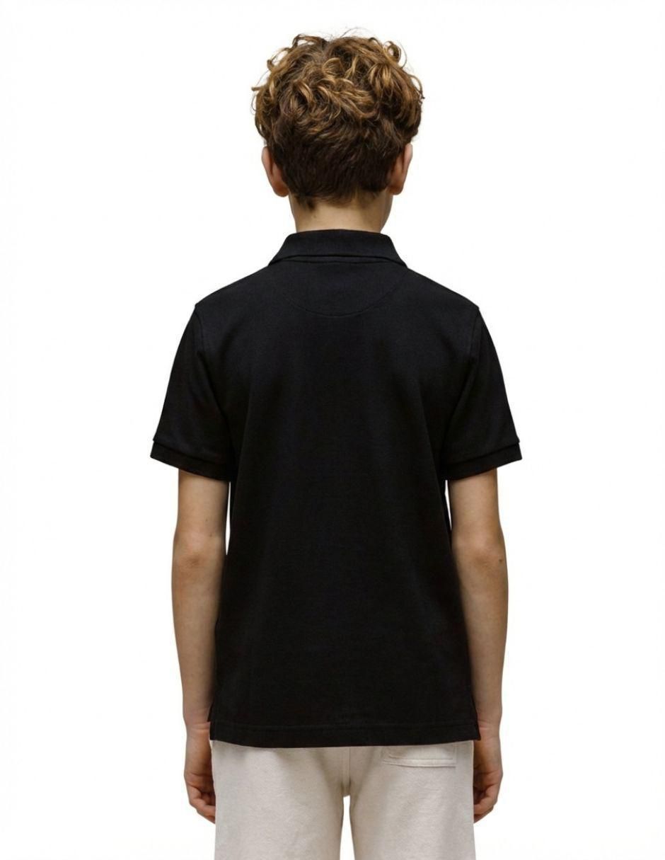 Playera tipo polo de algodón para niño 4