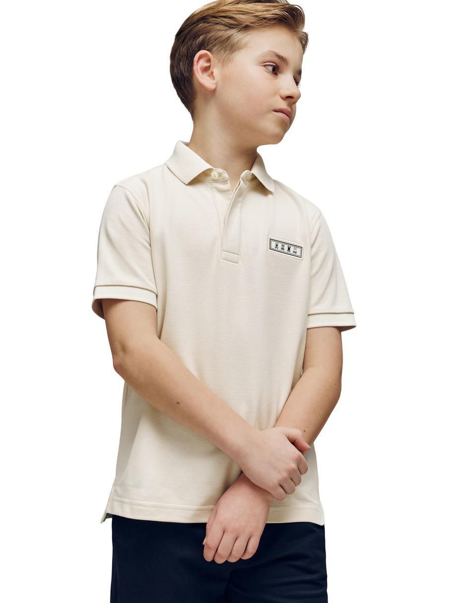 Playera tipo polo de algodón para niño 5