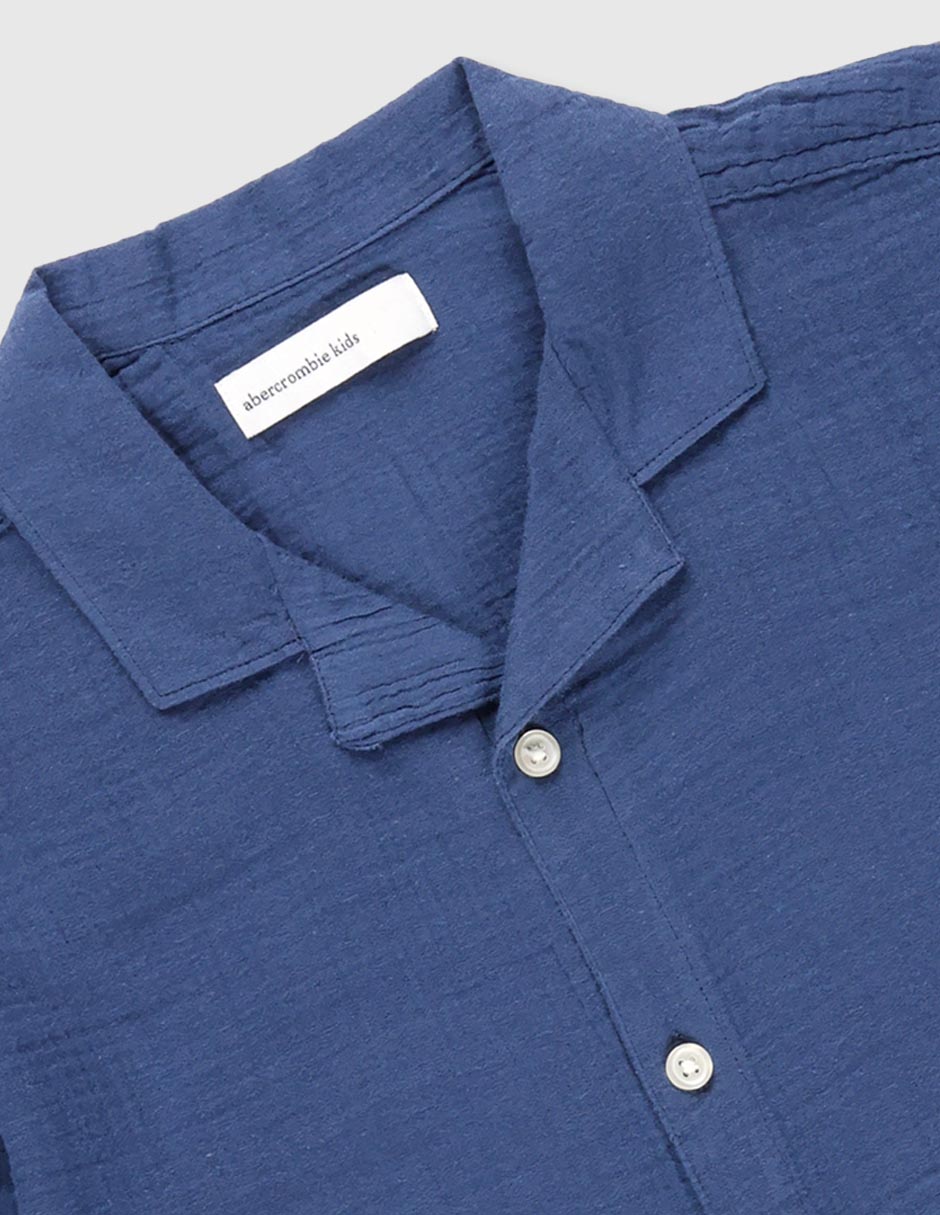Camisa casual de algodón manga corta para niño 3