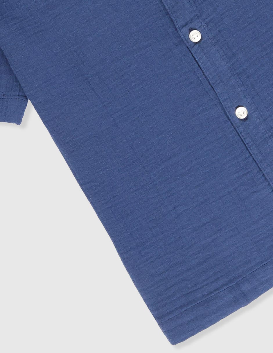 Camisa casual de algodón manga corta para niño 4