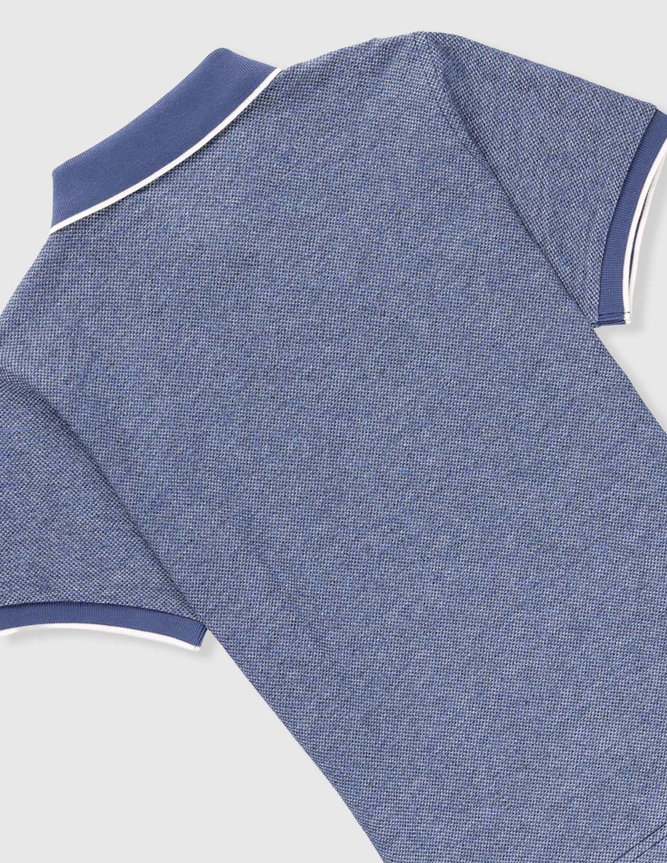 Playera tipo polo de algodón para niño 4