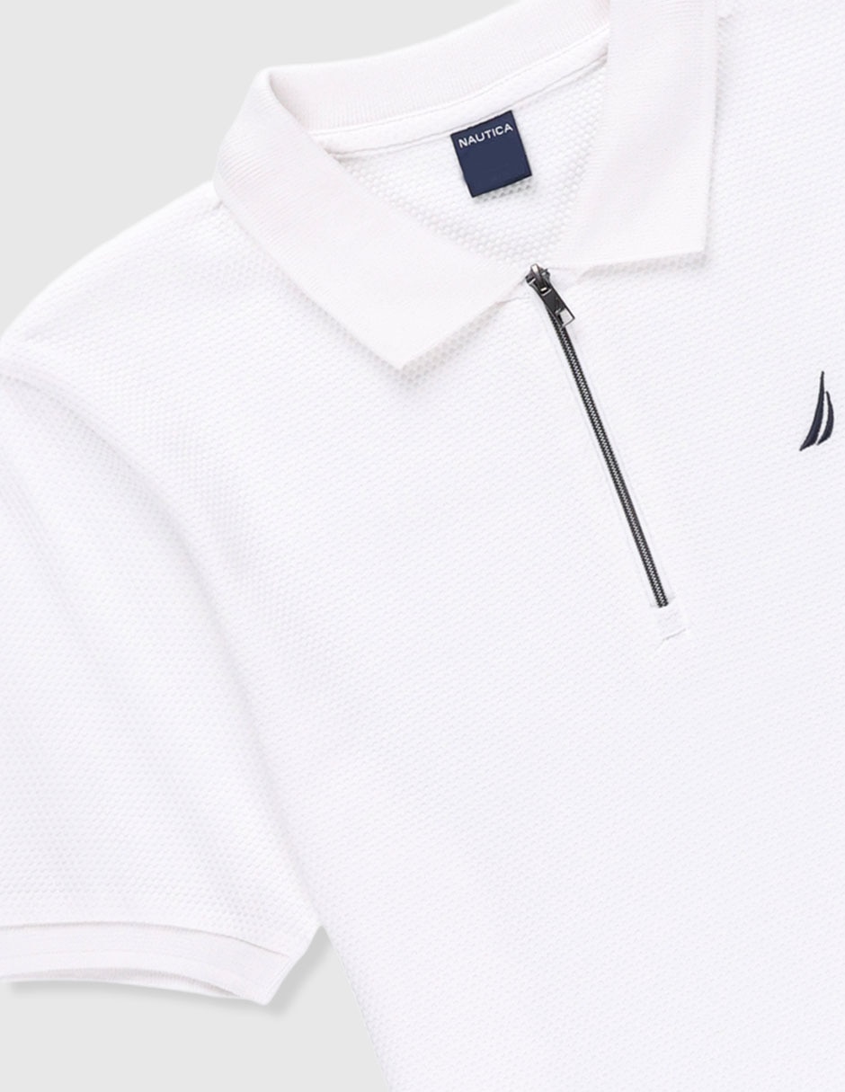 Playera tipo polo de algodón para niño 3