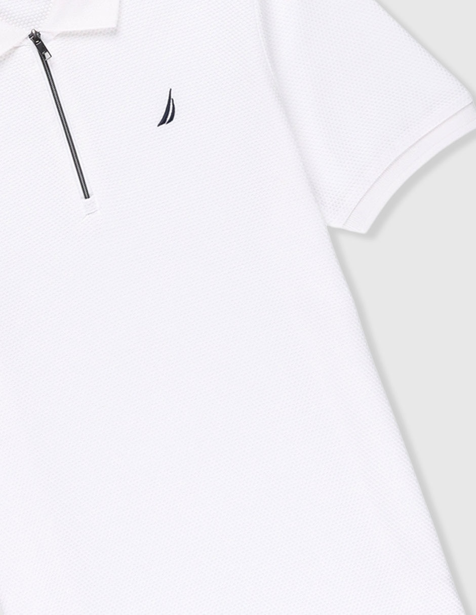Playera tipo polo de algodón para niño 4