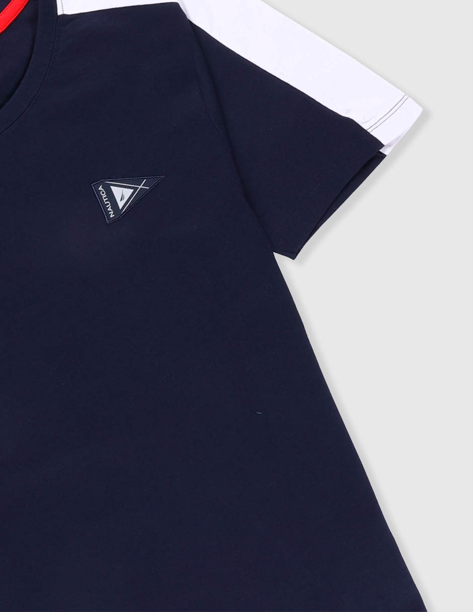 Playera Nautica manga corta para niño