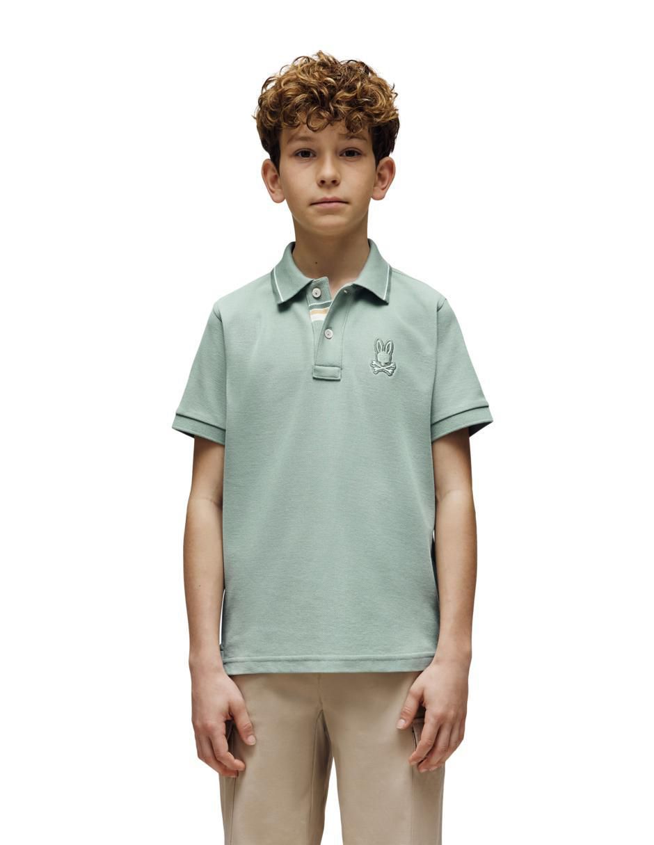 Playera tipo polo para niño