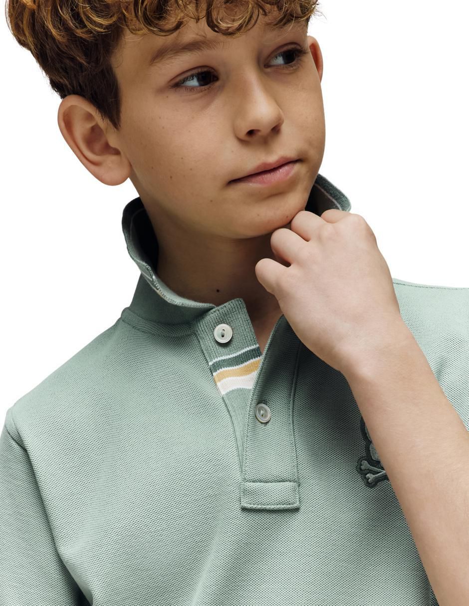 Playera tipo polo para niño 3