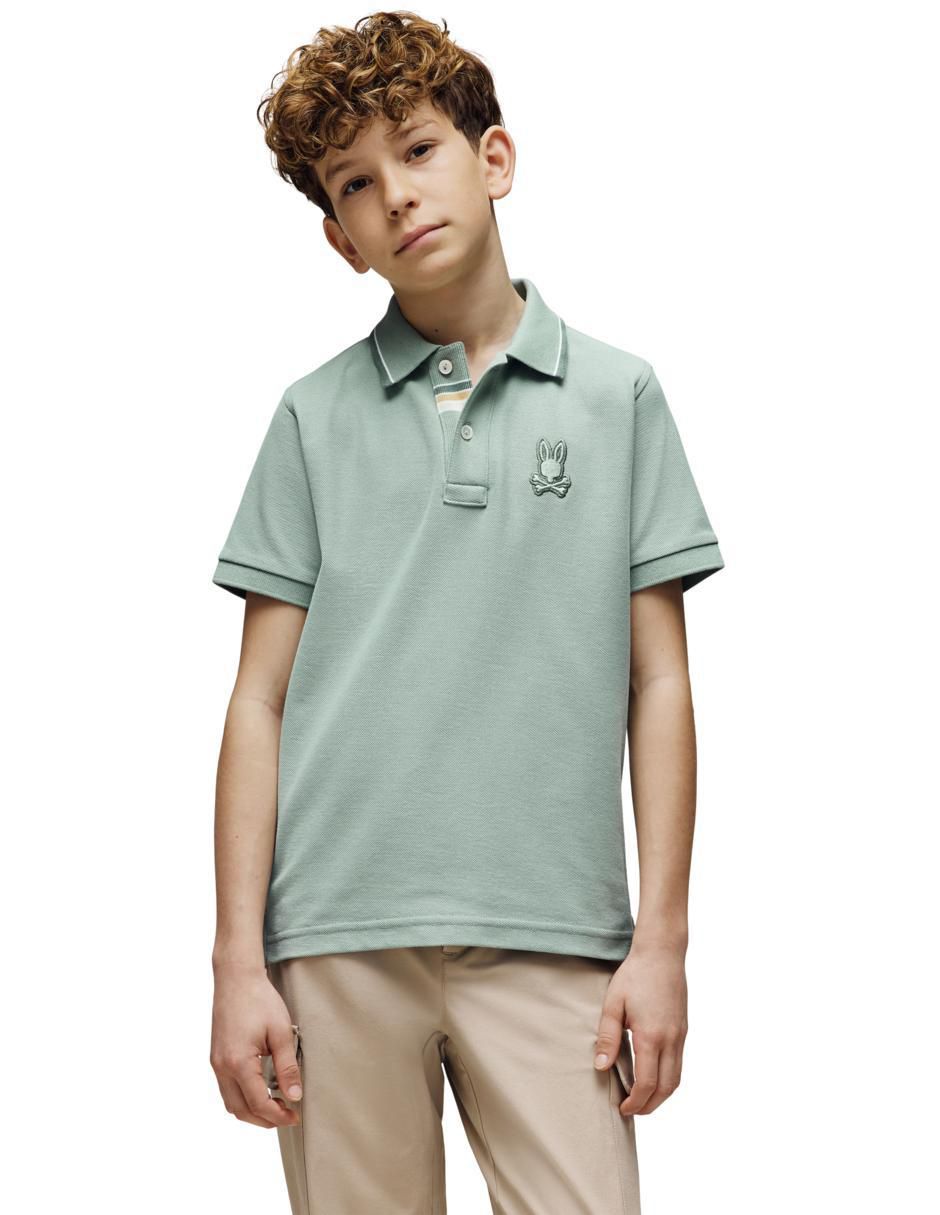 Playera tipo polo para niño 4