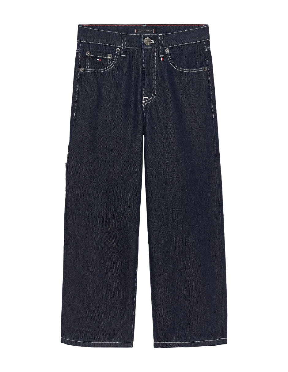 Jeans straight lavado obscuro para niño Jeans straight lavado obscuro para niño