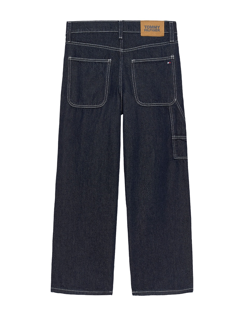 Jeans straight lavado obscuro para niño 2