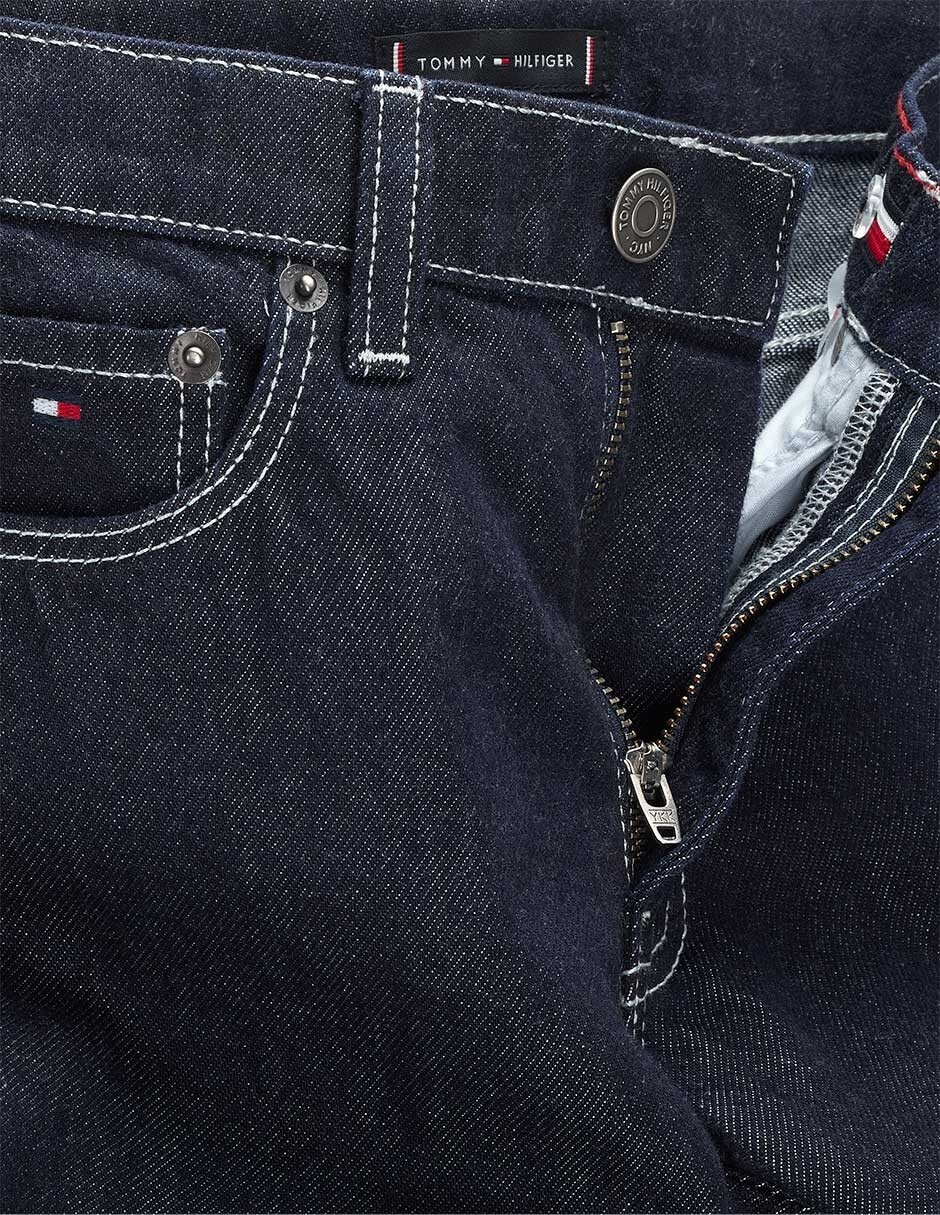 Jeans straight lavado obscuro para niño 3