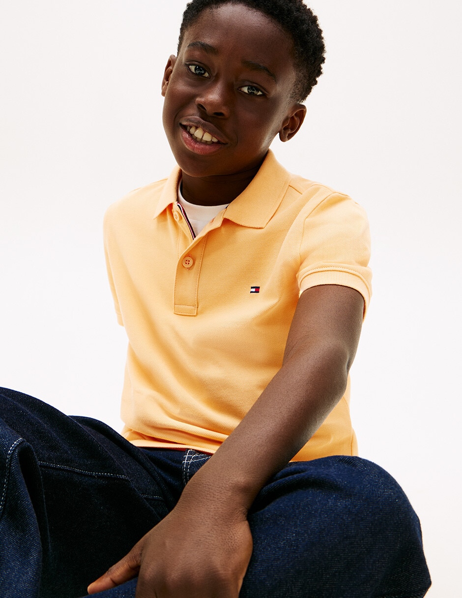 Playera tipo polo de algodón para niño 2
