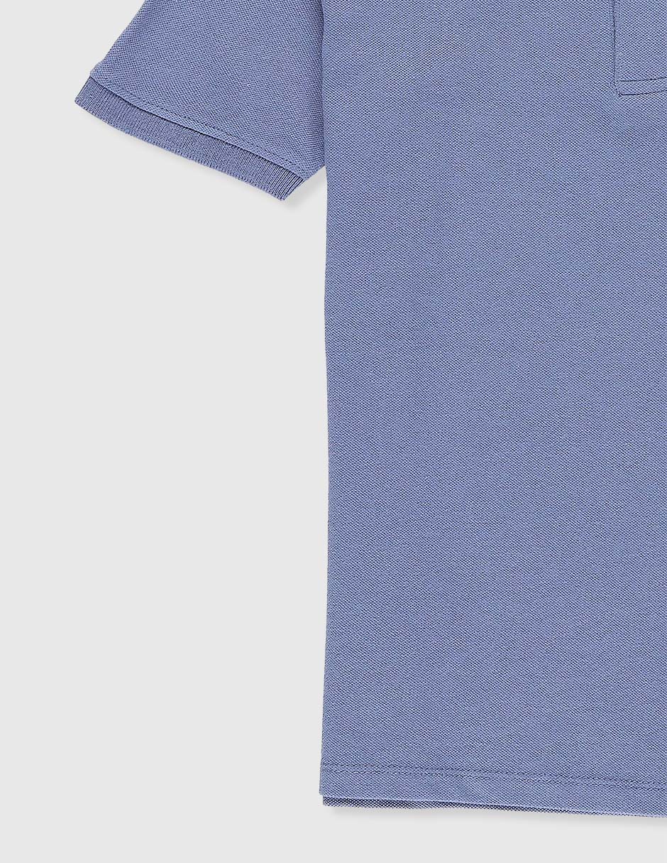 Playera tipo polo de algodón para niño 4