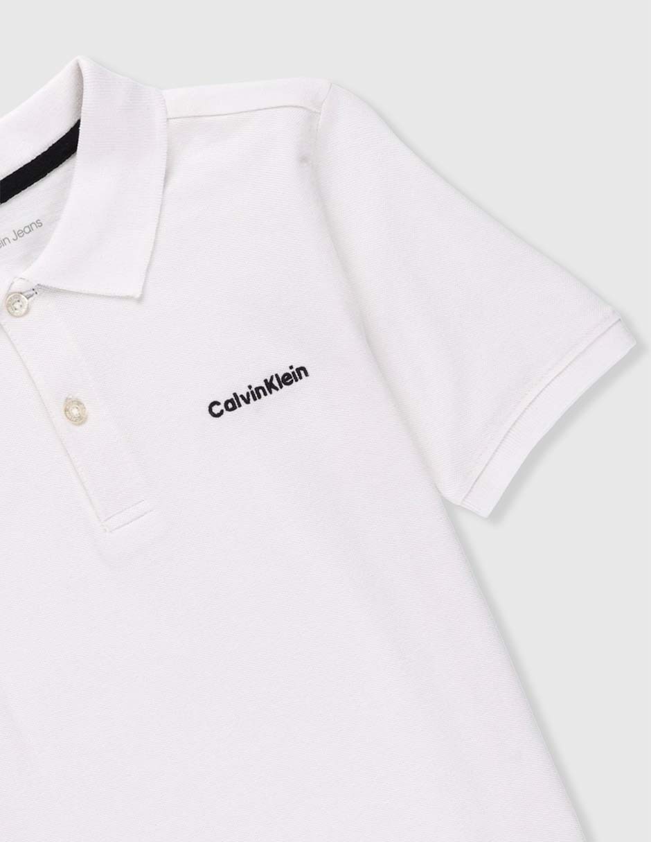 Playera tipo polo de algodón para niño 3