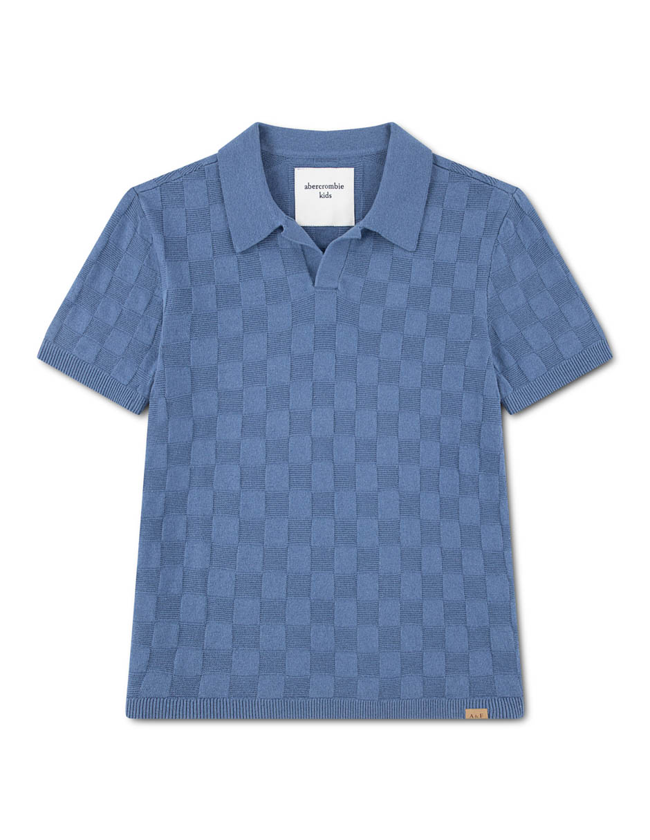 Playera tipo polo de algodón para niño Playera tipo polo de algodón para niño