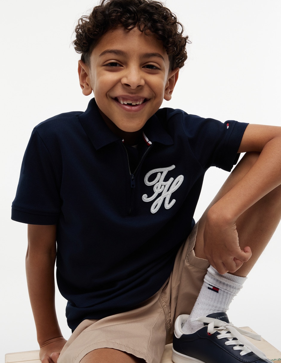 Playera tipo polo Tommy Hlfiger de algodón para niño 5