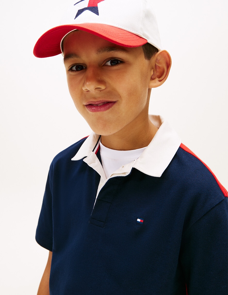 Playera tipo polo de algodón para niño 2